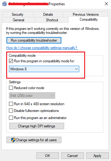 Comment modifier le mode de compatibilité pour les applications dans Windows 10
