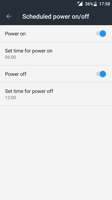 Cómo habilitar / deshabilitar el apagado automático del teléfono Android