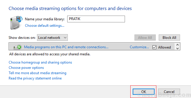 Cómo habilitar / deshabilitar el servidor DLNA en su Windows 10/11
