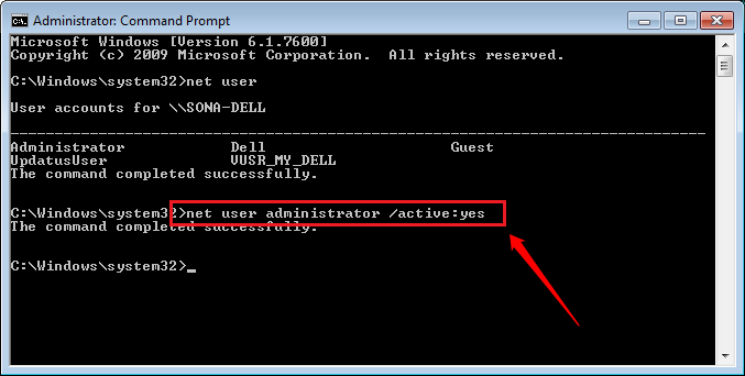 Cómo habilitar la cuenta de administrador oculto en Windows 7/8/10