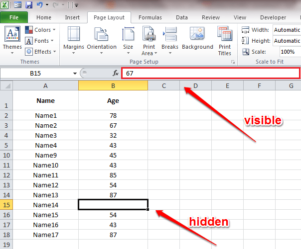 Comment cacher les draps, les lignes de grille et les cellules dans Excel