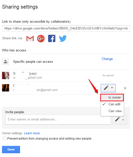Cara Membuat Orang Lain Pemilik Fail dan Folder di Google Drive