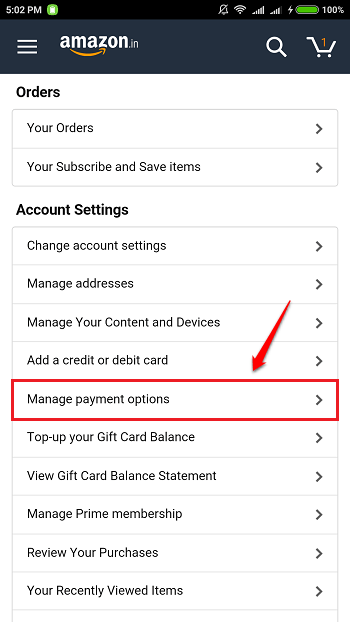 Cara mengelola kartu kredit/debit yang terkait dengan akun Amazon Anda