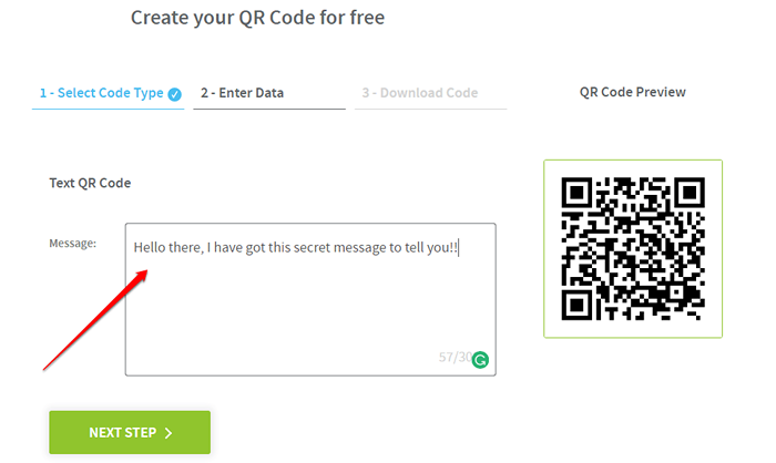 Cómo enviar mensajes usando códigos QR
