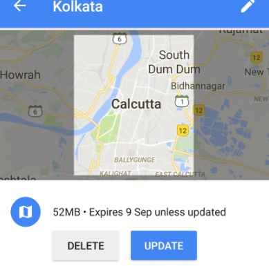 So verwenden Sie Google Map offline ohne Internet, indem Sie es auf Ihrem Telefon speichern
