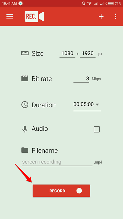 Como usar o Rec Screen Recorder no Android Phone para gravar tela