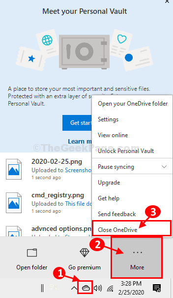 Problème de synchronisation OneDrive dans Windows 10