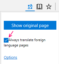 Przetłumacz dowolną stronę internetową przez Microsoft Edge z rozszerzeniem tłumacza