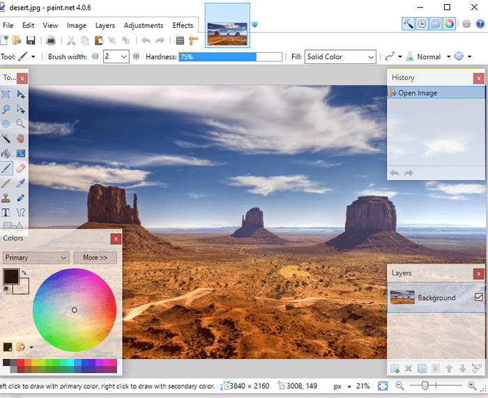 10 editor foto alternatif MS Paint Gratis untuk Windows