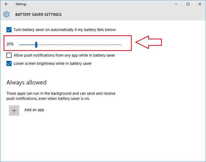 Cara yang sangat mudah untuk meningkatkan masa pakai baterai di laptop Windows 10