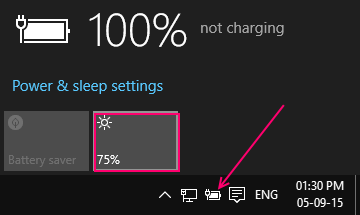 Cara menyesuaikan kecerahan skrin di Windows 10