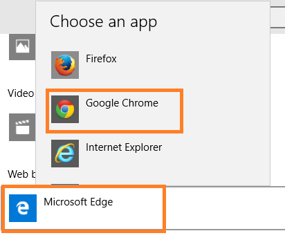Cómo cambiar el navegador predeterminado de Windows 10 a Mozilla o Chrome
