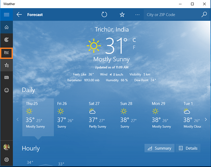 Cara mengkonfigurasi aplikasi cuaca Windows 10