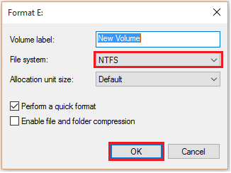 Comment convertir FAT32 en Système de fichiers NTFS dans Windows 10