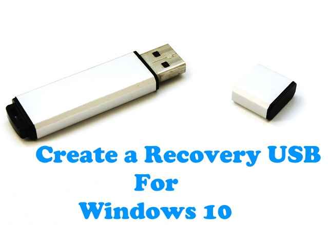 Cómo crear una unidad de recuperación USB en Windows 10 con pasos