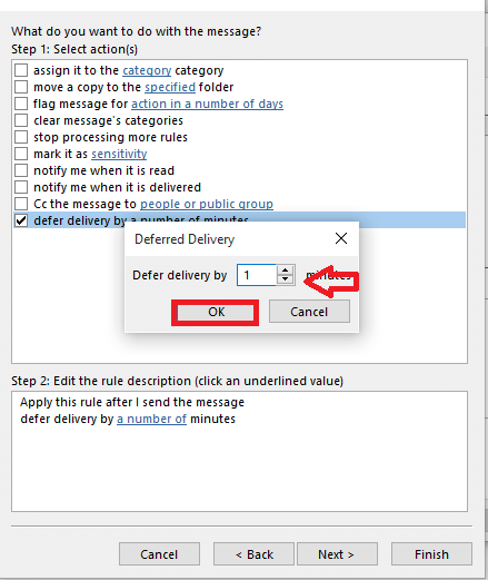 Cara melambatkan menghantar e -mel di Outlook 16