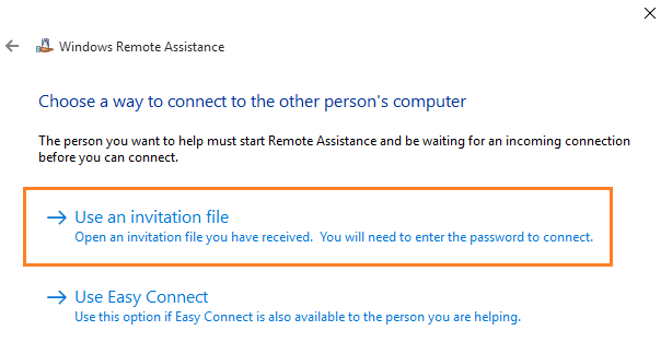 Bagaimana mengundang seseorang untuk bantuan jarak jauh di Windows 10