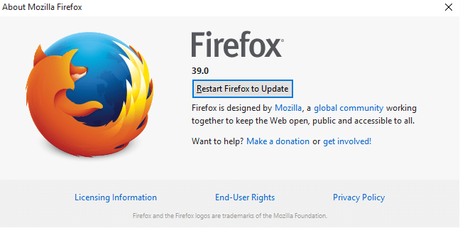 Cara memperbarui browser firefox mozilla secara manual