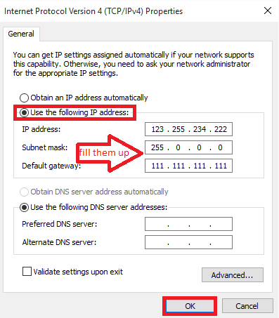 Cómo modificar la dirección IP en Windows 10