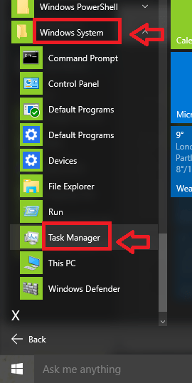 Cara membuka manajer tugas di windows 10