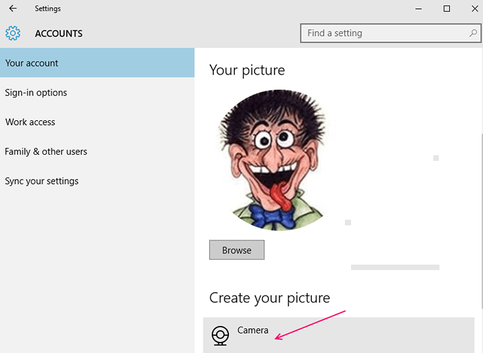 So setzen Sie ein Video als Benutzerkonto -Bild in Windows 10 fest