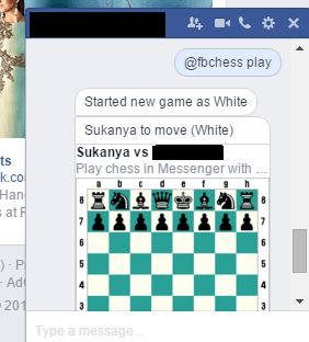 Cómo comenzar el juego de ajedrez oculto en la aplicación Facebook Messenger