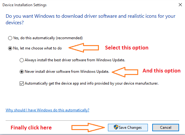 So schalten Sie automatische Download und Installation des Treibers in Windows 10 aus