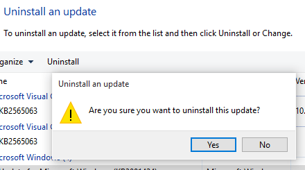 So deinstallieren Sie ein Update in Windows 10