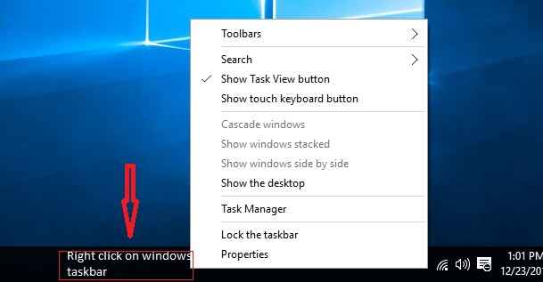 Cara menggunakan fitur Alamat Alat Toolbar di Taskbar Windows 10