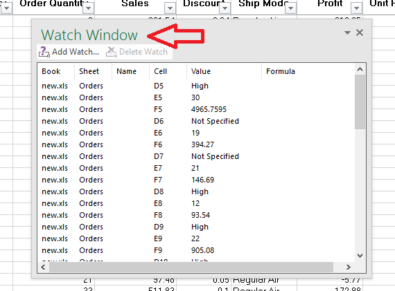 Cómo usar la ventana de reloj para monitorear las celdas seleccionadas en Excel 2016
