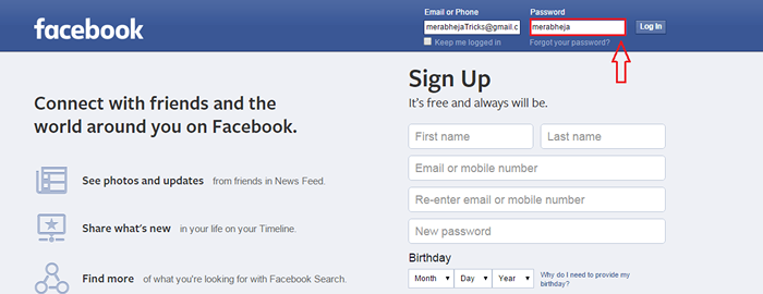 So sehen Sie das versteckte Facebook -Passwort in Ihrem Browser, wenn Sie es vergessen haben