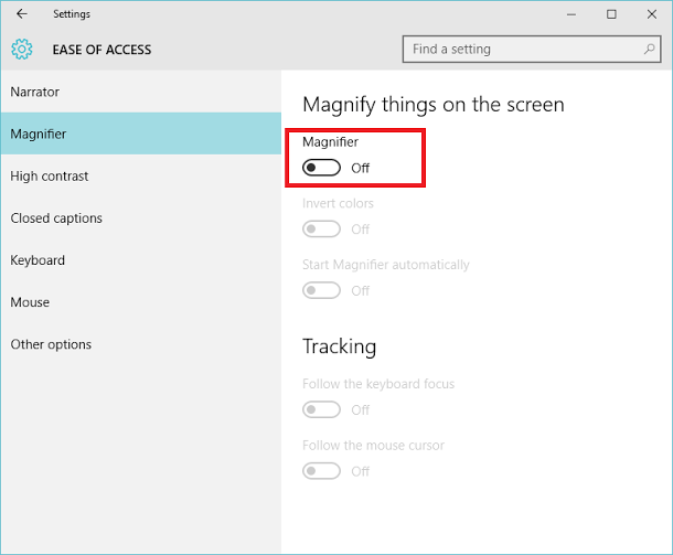 Múltiples formas de activar la lupa en Windows 10