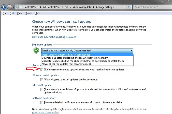 Verhindern Sie Windows 10 empfohlene Aktualisierungsnotiz in Windows 7/8.1