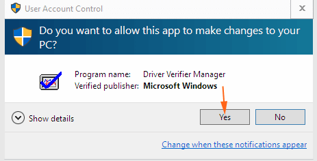 Use el administrador del verificador de controladores para encontrar un controlador problemático en Windows 10