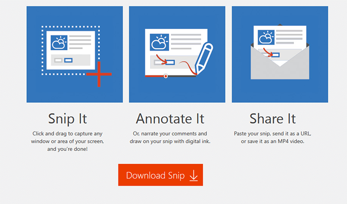 Verwenden Sie Snip, um einen Screenshot mit Annotation und Audio zu teilen
